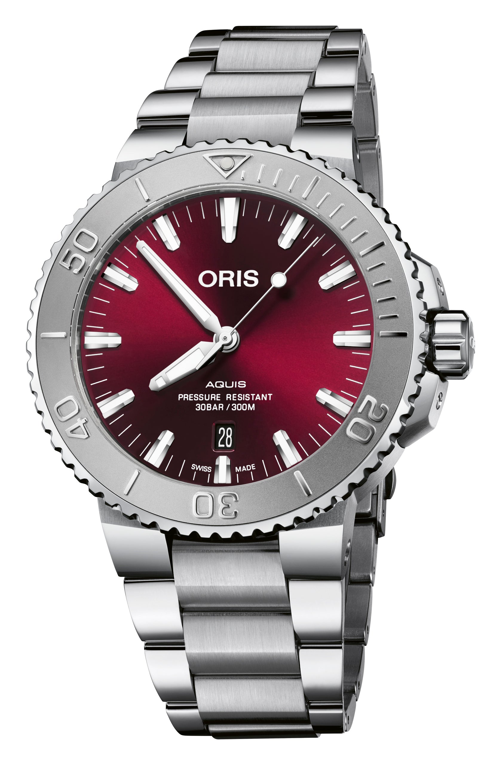 Aquis Date Cherry 43.5 mm 01 733 7730 4158 07 8 24 05PEB